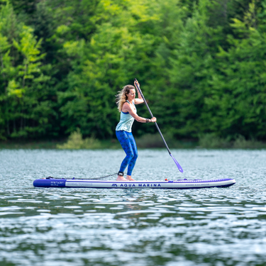 Aqua Marina 11’6” Coral 2023 Touring Inflatable Paddle Board SUP Night Fade lifestyle